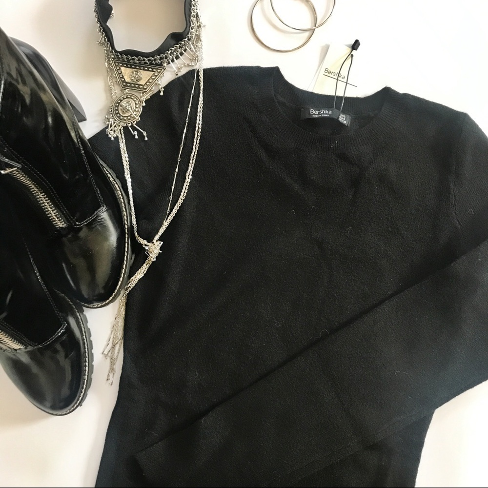 Midi Sweater Dress With Side Splits - Picture 6 of 6